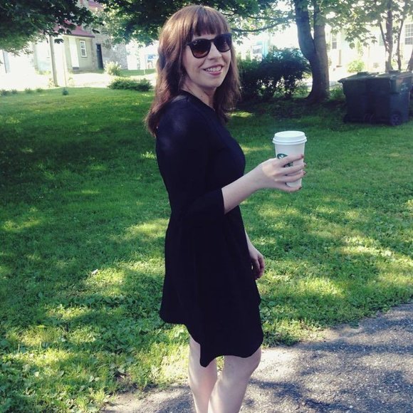 Jack by BB Dakota Deon Textured Ponte Pleat Dress Black Small - Picture 9 of 11